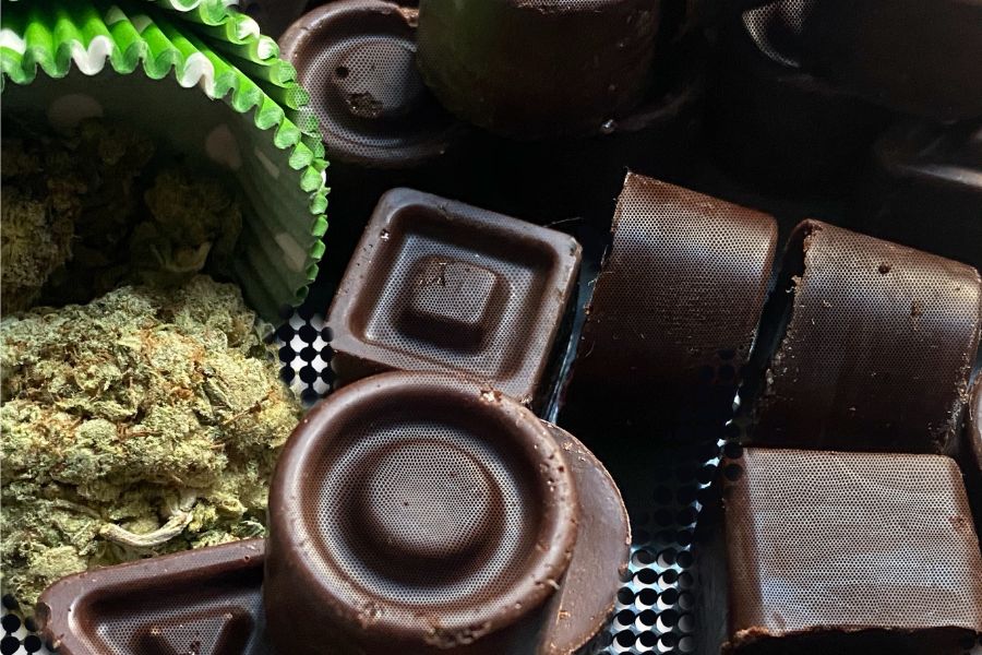Medical cannabis-infused chocolate edibles