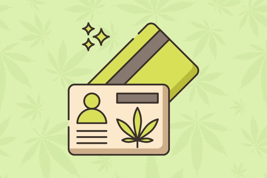 Illustration of Medical Marijuana Card