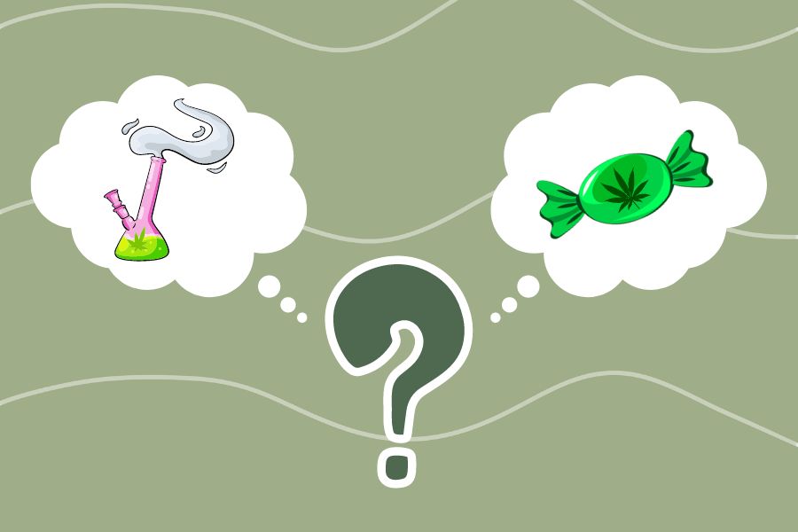 Concept of Smoking vs. Edibles