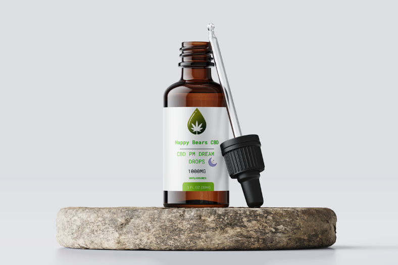 Happy Bears CBD Hemp PM Oil - Formulated With Melatonin