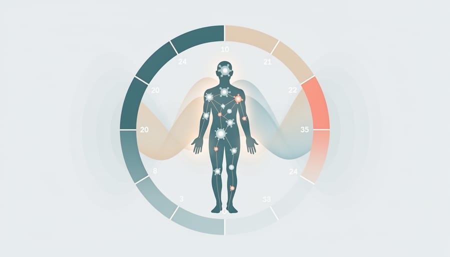 Overhead view suggesting the passage of time during sleep cycle