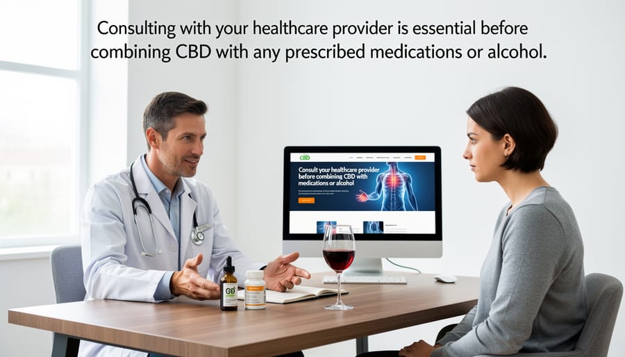 Doctor consulting with patient in medical office setting