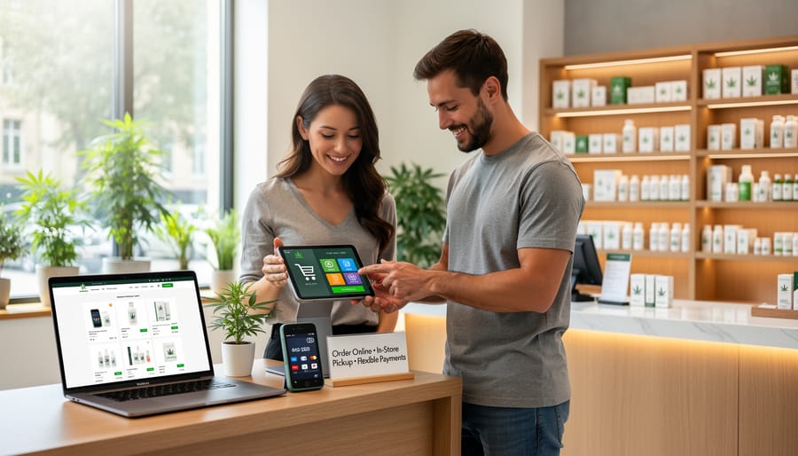 CBD retail store with physical location and online shopping presence